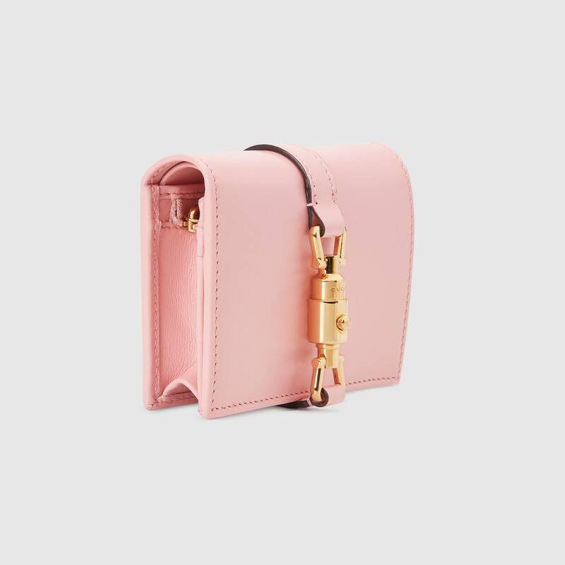 Gucci Jackie 1961 Card Case Wallet 645536 Pink